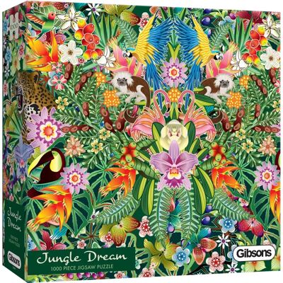 Gibsons Jungle Dream White Logo 1000 Teile Puzzle Gibsons Jungle Dream White Logo 1000 Teile Puzzle