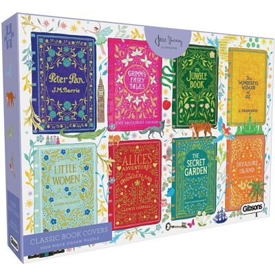 Klasické obálky knih Gibsons - 1000 dílků puzzle Klasické obálky knih Gibsons - 1000 dílků puzzle