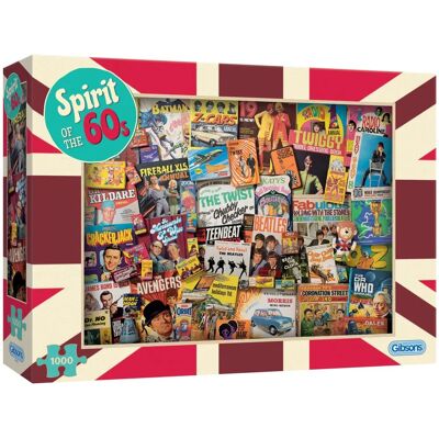 Gibsons Esprit des 60s Puzzle - 1000 Pièces - Publicité Gibsons Esprit des 60s Puzzle - 1000 Pièces - Publicité