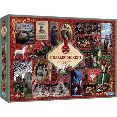 Gibsons Book Club: Charles Dickens 1000 Pieces Puzzle Gibsons Book Club: Charles Dickens 1000 Pieces Puzzle