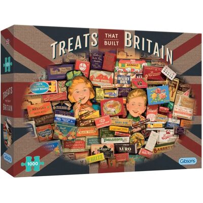 Gibsons Treats That Built Britain 1000 Piece Jigsaw Puzzle - Jigsaw Puzzle Gibsons Treats That Built Britain 1000 Piece Jigsaw Puzzle - Jigsaw Puzzle