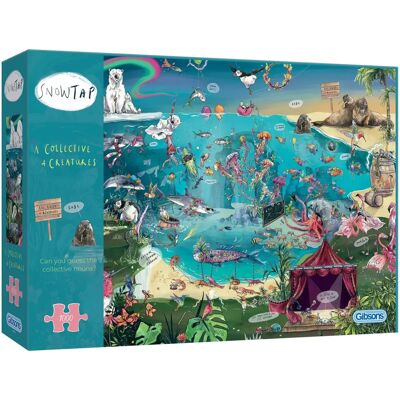 Gibsons Značka Kolektiv tvorů 1000 Dílků Puzzle Gibsons Značka Kolektiv tvorů 1000 Dílků Puzzle