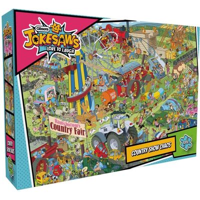 Gibsons Country Show Chaos - 1000 Piece Jigsaw Puzzle Gibsons Country Show Chaos - 1000 Piece Jigsaw Puzzle
