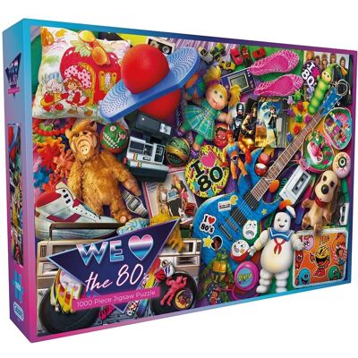 Gibsons Het 80's Puzzel - 1000 Stukjes Gibsons Het 80's Puzzel - 1000 Stukjes