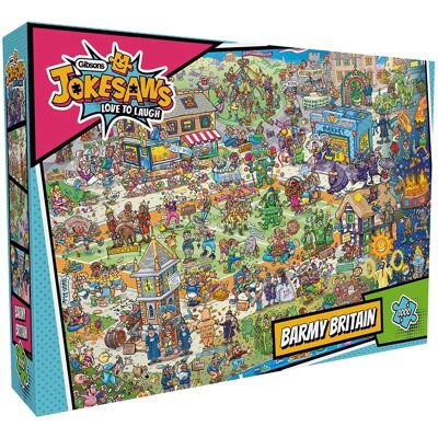 Puzzle Gibsons Barmy Britain - 1000 Pièces - Publicité Puzzle Gibsons Barmy Britain - 1000 Pièces - Publicité