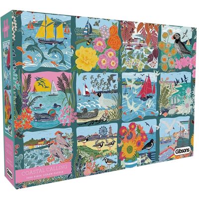 Gibsons Coastal Calling White Logo Puzzel - 1000 Stukjes Gibsons Coastal Calling White Logo Puzzel - 1000 Stukjes