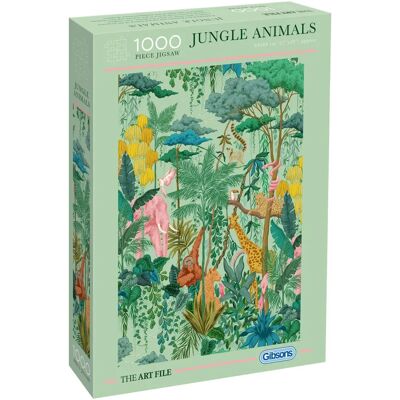 Gibsons Jungle Animals 1000-delige Puzzel - Legpuzzel Gibsons Jungle Animals 1000-delige Puzzel - Legpuzzel