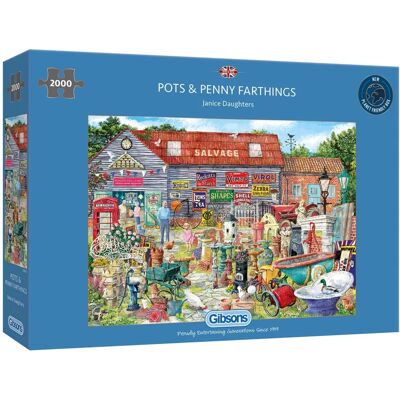 Gibsons Hrníčky a Penny Farthings Puzzle - 2000 Dílů Gibsons Hrníčky a Penny Farthings Puzzle - 2000 Dílů