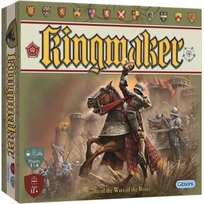 Gibsons Games Kingmaker - Strategy Board Game for 2-6 Players Gibsons Games Kingmaker - Strategy Board Game for 2-6 Players