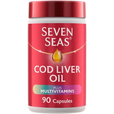 Seven Seas Pure Cod Liver Oil Plus A-Z Multivitamins (90 pcs) Seven Seas Pure Cod Liver Oil Plus A-Z Multivitamins (90 pcs)
