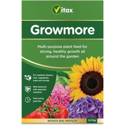Vitax Growmore 2.5kg Fertiliser - Growmore - Fertiliser Vitax Growmore 2.5kg Fertiliser - Growmore - Fertiliser