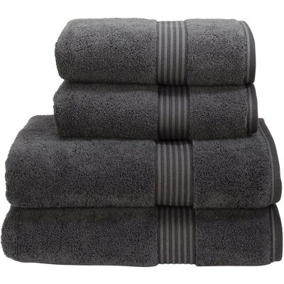 Christy Supreme Hygro Dunkelgraues Luxus-Badetuch - Badetuch Christy Supreme Hygro Dunkelgraues Luxus-Badetuch - Badetuch