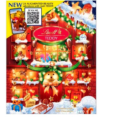 Lindt Teddy Utvidet Virkelighet Julekalender - Festlige Sjokolader Lindt Teddy Utvidet Virkelighet Julekalender - Festlige Sjokolader