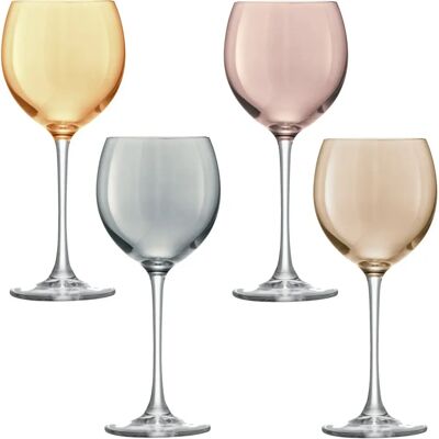 LSA International Polka Metallic Vinglas Set - 400ml LSA International Polka Metallic Vinglas Set - 400ml