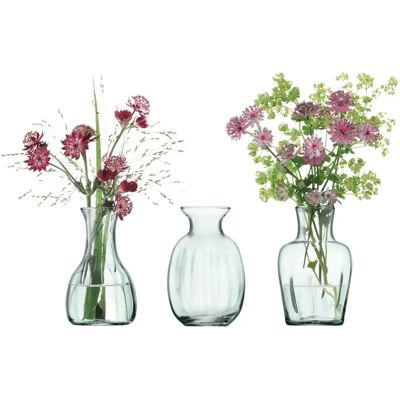 LSA International Mia Mini Vasen Set von 3 - Recyceltes Glas LSA International Mia Mini Vasen Set von 3 - Recyceltes Glas