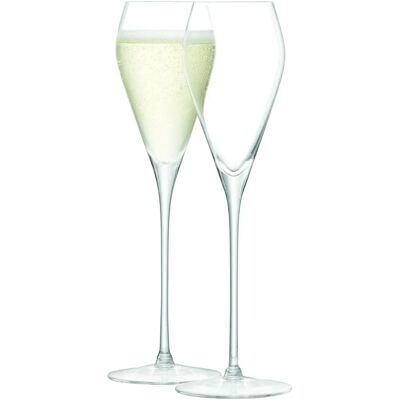 LSA International Wine Prosecco Glass Set 2 250ml - Wine Glass LSA International Wine Prosecco Glass Set 2 250ml - Wine Glass