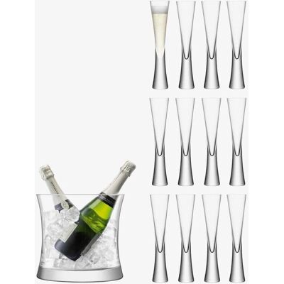 LSA International Moya Flute e Secchiello Champagne - Set di Servizio LSA International Moya Flute e Secchiello Champagne - Set di Servizio