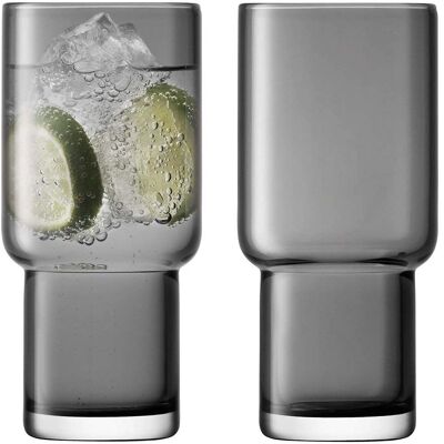 LSA International Utility Blown Glass Tumbler - Set of 2 - Slate LSA International Utility Blown Glass Tumbler - Set of 2 - Slate