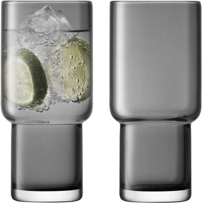 LSA International Utility Highball Glass - Set of 2 - Slate - Glassware LSA International Utility Highball Glass - Set of 2 - Slate - Glassware