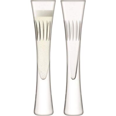 LSA International Moya Copa de Champagne - Juego de 2, 170ml, Transparente, Hecho a mano LSA International Moya Copa de Champagne - Juego de 2, 170ml, Transparente, Hecho a mano