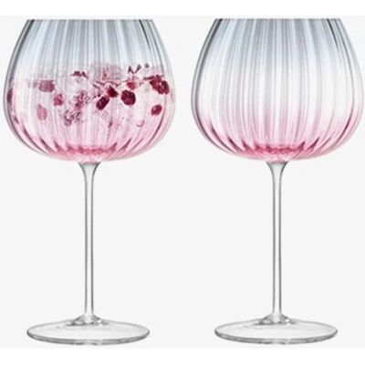 LSA International Dusk Balloon Copa - Pack de 2 - Rosa/Gris LSA International Dusk Balloon Copa - Pack de 2 - Rosa/Gris