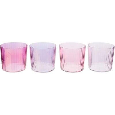 LSA International Gems Tumbler - Set of 4 - 310ml - Pink - Drinkware LSA International Gems Tumbler - Set of 4 - 310ml - Pink - Drinkware
