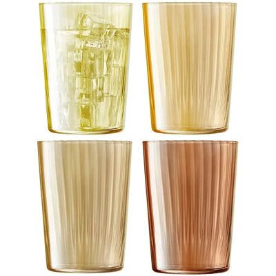 LSA International Amber Gems Highball Tumbler Set - Glass LSA International Amber Gems Highball Tumbler Set - Glass