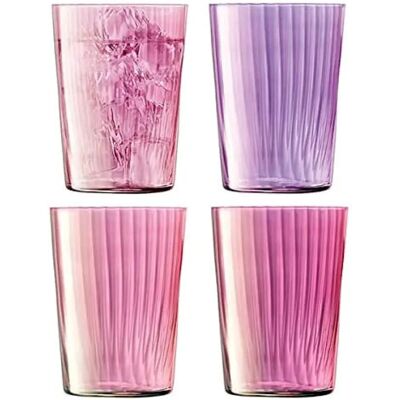 LSA International Gems Tumbler - 560ml Pink Garnet Set of 4 LSA International Gems Tumbler - 560ml Pink Garnet Set of 4