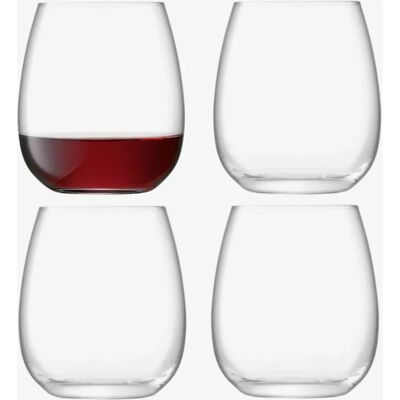 LSA International Borough Stielose Glas 455ml Set aus 4 LSA International Borough Stielose Glas 455ml Set aus 4