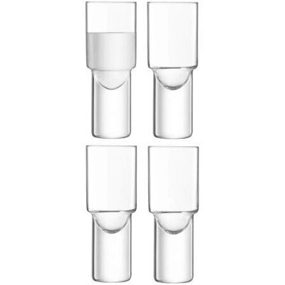 LSA International Wodkashot-Set aus 4 Gläsern - Transparent - 50ml LSA International Wodkashot-Set aus 4 Gläsern - Transparent - 50ml