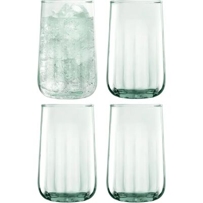 LSA International Mia Recycled Glass Highballs - Set of 4 LSA International Mia Recycled Glass Highballs - Set of 4