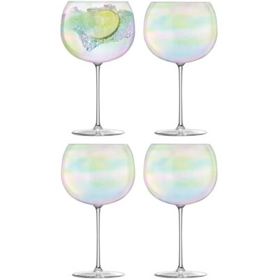 LSA International Pearl Bubble Balloon Glass Set of 4 - Glassware LSA International Pearl Bubble Balloon Glass Set of 4 - Glassware