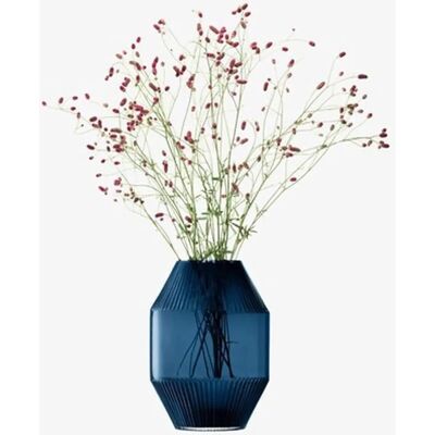 Vaso Rotonda Blu Zaffiro di LSA International - 37cm Vaso Rotonda Blu Zaffiro di LSA International - 37cm