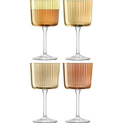 LSA International Gems Weinglas-Set aus 4 - 250ml - Bernstein LSA International Gems Weinglas-Set aus 4 - 250ml - Bernstein