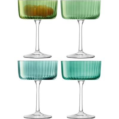 LSA International Jade Sekt- und Cocktailglas - Set mit 4 - Verschiedene Edelsteine LSA International Jade Sekt- und Cocktailglas - Set mit 4 - Verschiedene Edelsteine