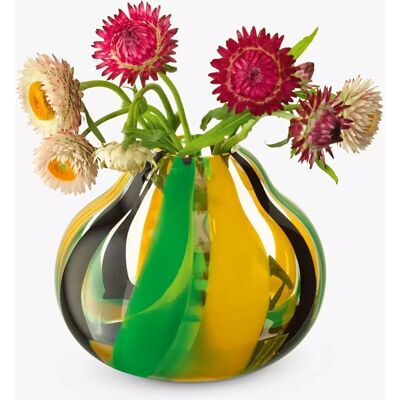 LSA International Folk Piccolo Vaso in Vetro a Righe - Vaso LSA International Folk Piccolo Vaso in Vetro a Righe - Vaso