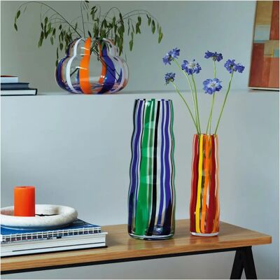 Vaso in vetro Folk di LSA International - Design polacco vibrante fatto a mano Vaso in vetro Folk di LSA International - Design polacco vibrante fatto a mano