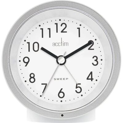 Horloge blanc Acctim Caleb - Mouvement silencieux, Éclairage automatique, Capteur de lumière - Publicité Horloge blanc Acctim Caleb - Mouvement silencieux, Éclairage automatique, Capteur de lumière - Publicité