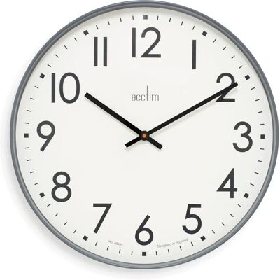 Acctim Ashridge Grey 50cm Wall Clock - Wall Clock Acctim Ashridge Grey 50cm Wall Clock - Wall Clock