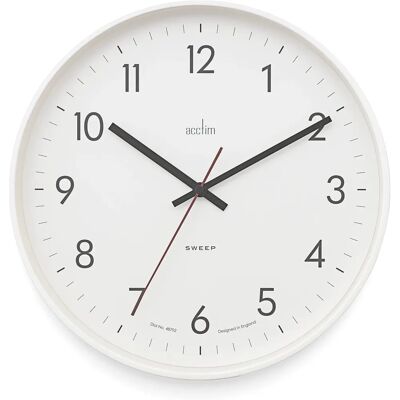 Acctim Aster Wanduhr - Schleichende Sekunde, 30cm, Weiß Acctim Aster Wanduhr - Schleichende Sekunde, 30cm, Weiß