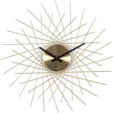 Horloge Murale Acctim Lohne Or - 49cm, Quartz, Finition Laiton - Publicité Horloge Murale Acctim Lohne Or - 49cm, Quartz, Finition Laiton - Publicité