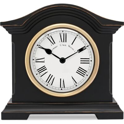 Acctim Falkenburg Mantel Clock - Roman Numeral, Black Acctim Falkenburg Mantel Clock - Roman Numeral, Black