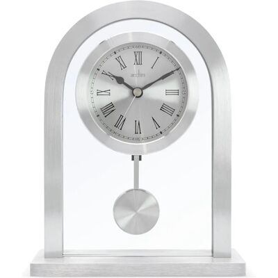 Acctim Bathgate Silver Quartz Mantel Clock Acctim Bathgate Silver Quartz Mantel Clock