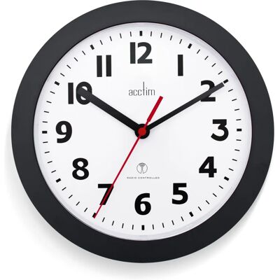 Acctim Parona Wall Clock - 23cm - Black - Wall Clock Acctim Parona Wall Clock - 23cm - Black - Wall Clock