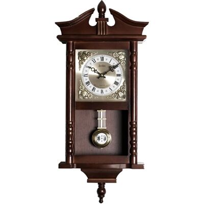Acctim Westbury Radio Controlled Dark Wooden Westminster Chiming Wall Clock - Large Acctim Westbury Radio Controlled Dark Wooden Westminster Chiming Wall Clock - Large