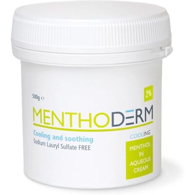 Menthoderm Menthrol in Aqueous Cream 500g - Moisturiser Menthoderm Menthrol in Aqueous Cream 500g - Moisturiser