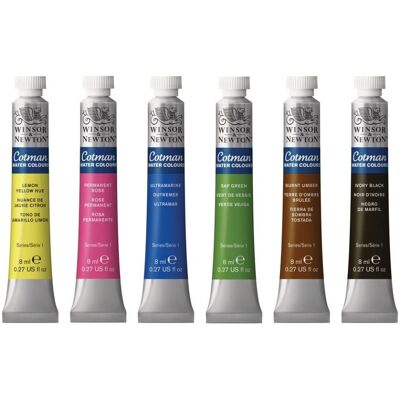 Ensemble d'Aquarelles Winsor & Newton - 6 Tubes pour Artistes Ensemble d'Aquarelles Winsor & Newton - 6 Tubes pour Artistes
