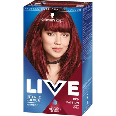 Schwarzkopf Live Color 043 Rot - Haarfarbe Schwarzkopf Live Color 043 Rot - Haarfarbe