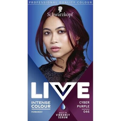 Schwarzkopf Brand Model - Cyber Purple Hair Dye - Vibrant & Fade-Resistant - 3 Pack Schwarzkopf Brand Model - Cyber Purple Hair Dye - Vibrant & Fade-Resistant - 3 Pack