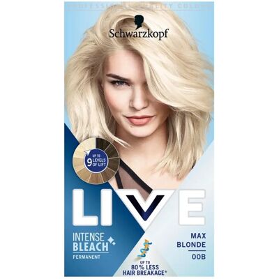 Schwarzkopf Brand Max Blonde Permanent Hair Dye - Intense Lightener Schwarzkopf Brand Max Blonde Permanent Hair Dye - Intense Lightener